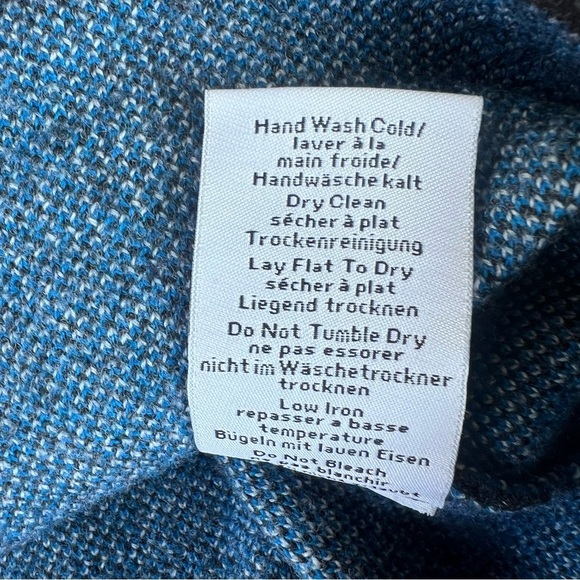 Neve Designs Snowflake Fair Isle Nordic 1/4 Zip Knit Wool Ski Sweater Large GUC - Picture 16 of 16